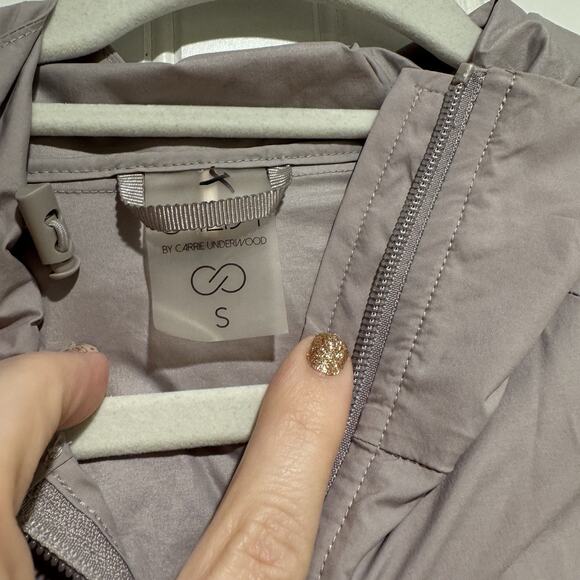 Calia Gray Woven Anorak Nylon Windbreaker Jacket Size Small - Picture 5 of 7